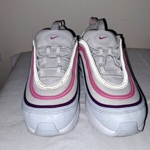 Nike White and Pink Chunky Sneakers Size 3Y Used Review ALL pics